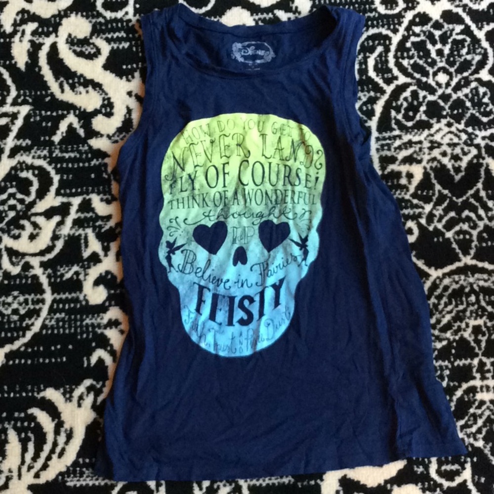 Disney Peter Pan Sugar Skull Muscle Tank